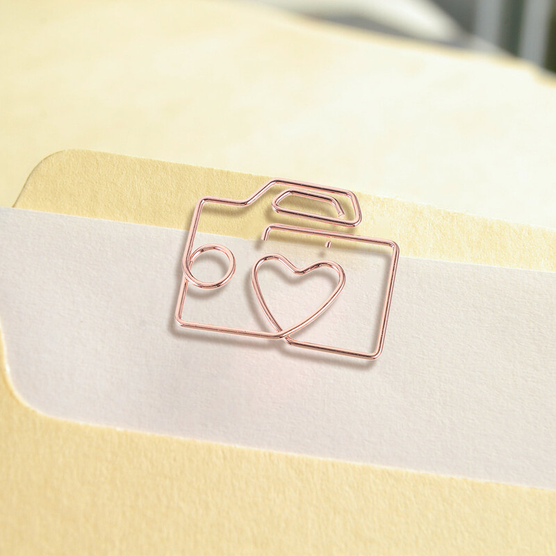 20 komada Metalne stezaljke za papir Spajalice za papir Uredski obrt Unikatni alat za izradu turpija Željezna žica Legura za galvanizaciju