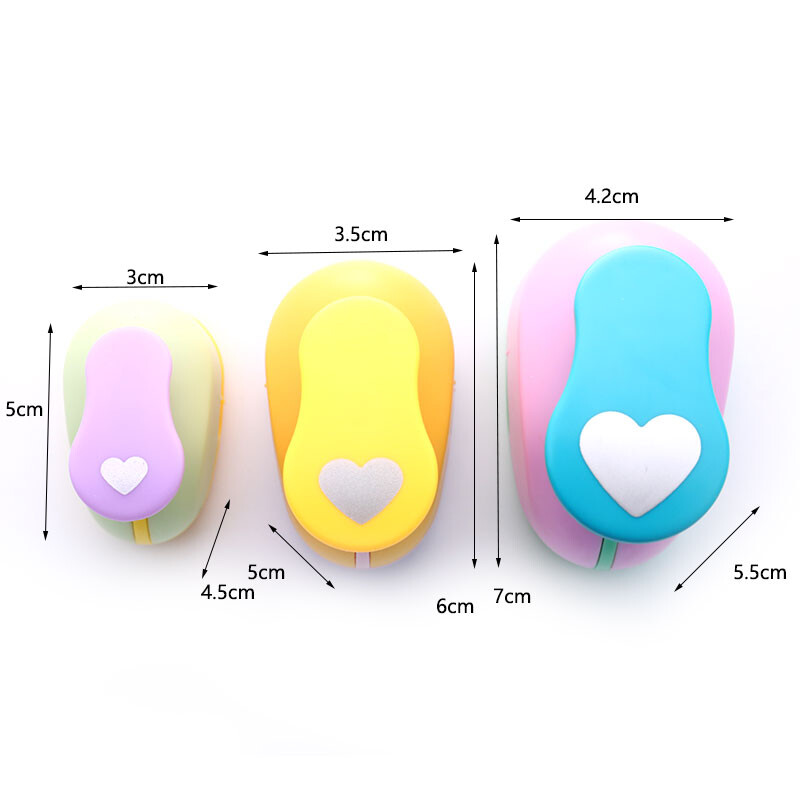 Heart Hole Punch Dispozitiv de gofrare DIY Mașină de gofrat pentru copii Hârtie manuală