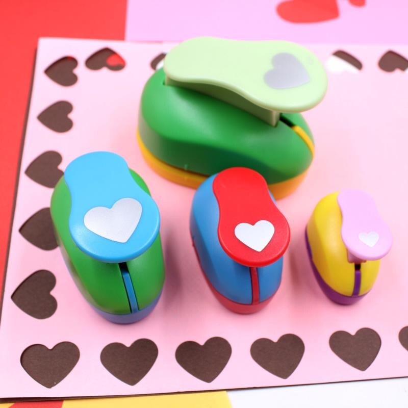 Heart Hole Punch Dispozitiv de gofrare DIY Mașină de gofrat pentru copii Hârtie manuală