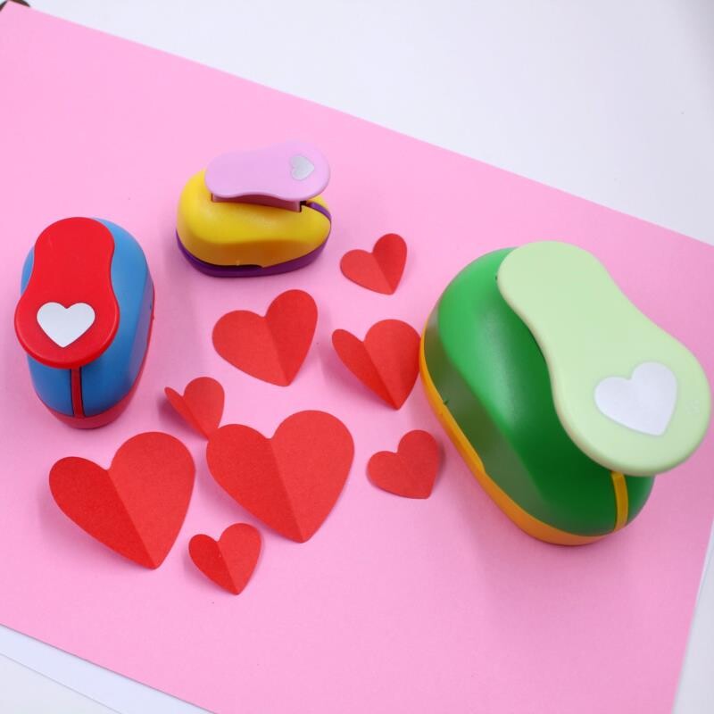 Heart Hole Punch Dispozitiv de gofrare DIY Mașină de gofrat pentru copii Hârtie manuală