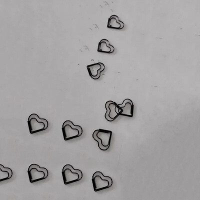 50 buc/set agrafe metalice pentru hârtie inimioare, mini agrafă pentru legare, marcaj, legare pentru cărți, note decor, articole de papetărie, articole de legare pentru birou, ne