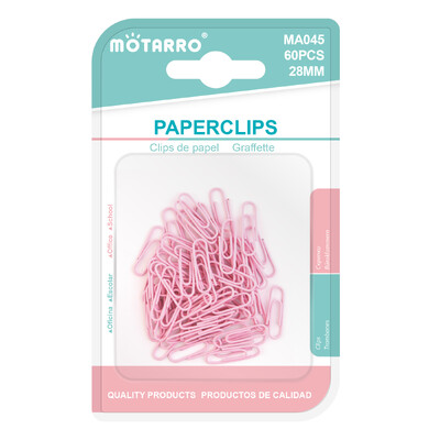 MOTARRO 60 komada šarenih spajalica za papir, uredskog pribora, velika datoteka, oznaka, kopča u obliku slova U, 28 mm