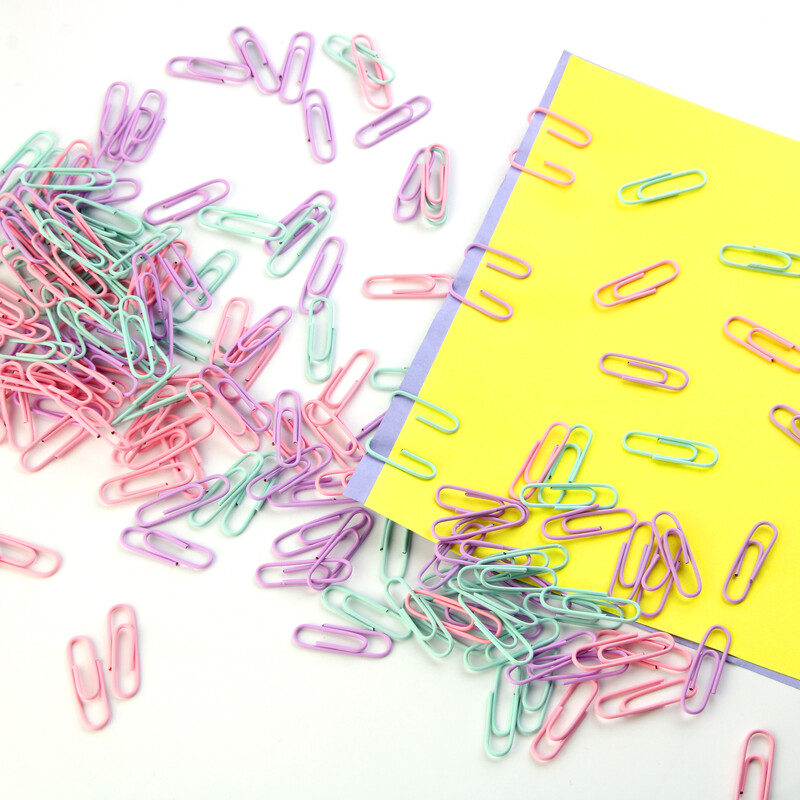 MOTARRO 60 komada šarenih spajalica za papir, uredskog pribora, velika datoteka, oznaka, kopča u obliku slova U, 28 mm