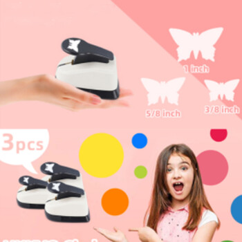 9-25mm Hole Puncher Butterfly Scrapbook Punch Χειροποίητα κοπτικά καρτών Craft Scrapbooking Εκτύπωση DIY Flower Paper Craft Punch