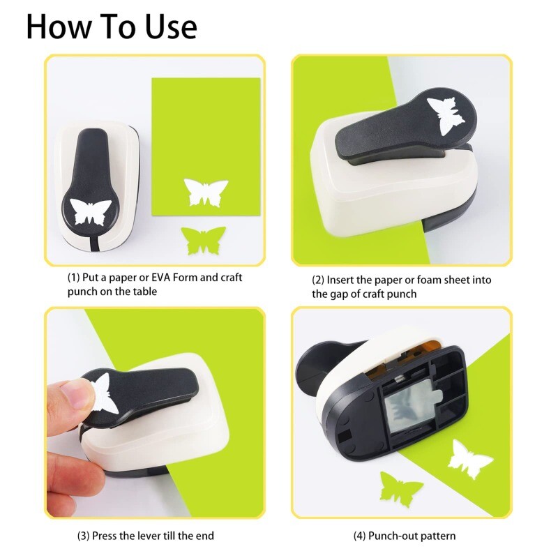 9-25mm Hole Perforator Fluture Scrapbook Perforatoare Handmade Cutter Card Craft Scrapbooking Imprimare DIY Floră Hârtie Craft Poanson