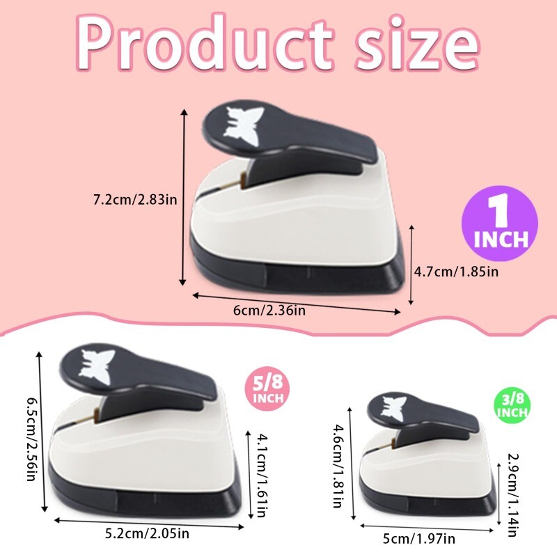 9-25mm Hole Perforator Fluture Scrapbook Perforatoare Handmade Cutter Card Craft Scrapbooking Imprimare DIY Floră Hârtie Craft Poanson