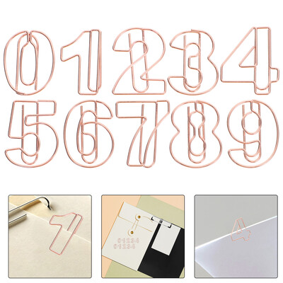 30 buc. Agrafe metalice pentru hârtie Agrafe convenabile pentru hârtie Agrafe pentru hârtie pentru documente Agrafe pentru hârtie în formă de număr