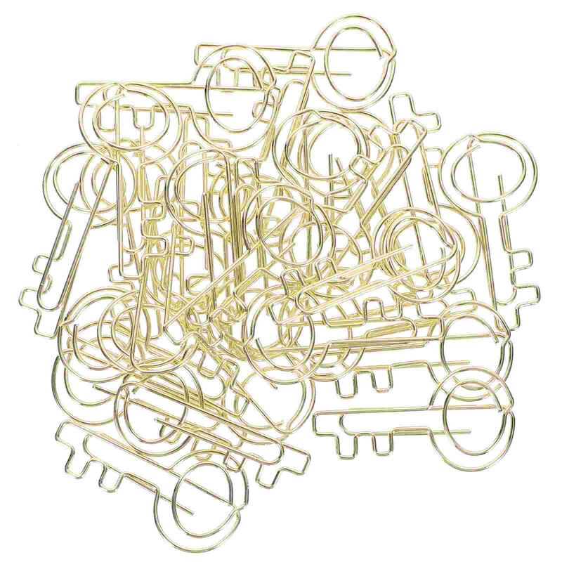30 vnt. Raktų sąvaržėlės segtukas Dekoratyvinės sąvaržėlės sąvaržėlės Žymelė Dokumentas Metaliniai maži biuro reikmenys