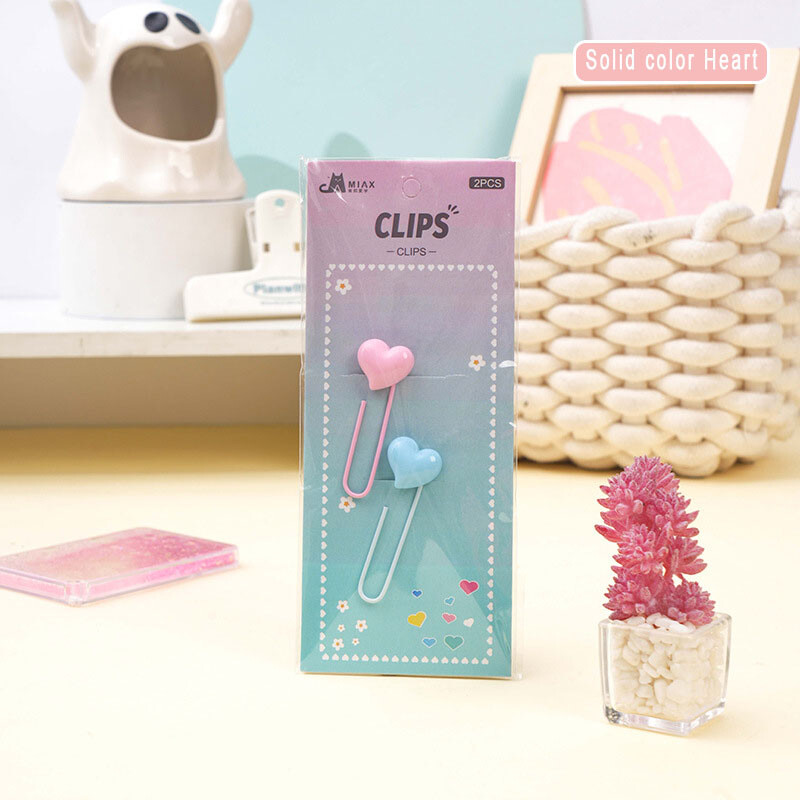 Kawaii Забавна форма Скрепка за хартия Творческа карикатура Скрепка за хартия Учене Подвързване Офис консумативи Отметка за ученик