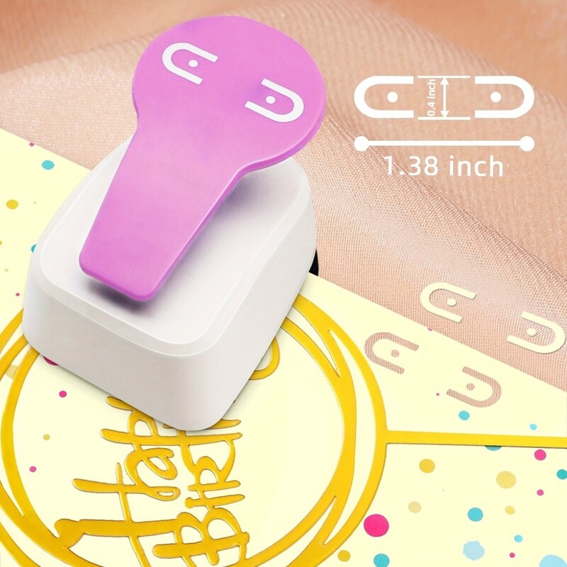 Здрав перфоратор за обеци, перфоратор за карта за обеци за перфоратор с двойна стойка, занаятчийски лост, перфоратор, ръчно изработена дупка за перфорация от хартия