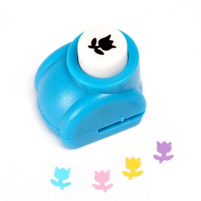 1vnt Mini Scrapbook Punches Rankų darbo pjaustyklės Kortelių Craft Calico Spausdinimas „Pasidaryk pats“ su gėlių popieriumi, rankdarbių perforavimo skylių perforatoriaus forma