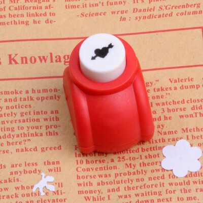 1vnt Mini Scrapbook Punches Rankų darbo pjaustyklės Kortelių Craft Calico Spausdinimas „Pasidaryk pats“ su gėlių popieriumi, rankdarbių perforavimo skylių perforatoriaus forma