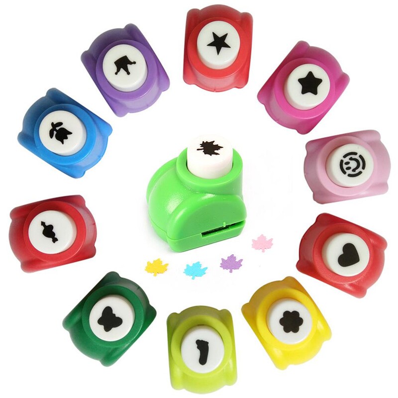 1vnt Mini Scrapbook Punches Rankų darbo pjaustyklės Kortelių Craft Calico Spausdinimas „Pasidaryk pats“ su gėlių popieriumi, rankdarbių perforavimo skylių perforatoriaus forma