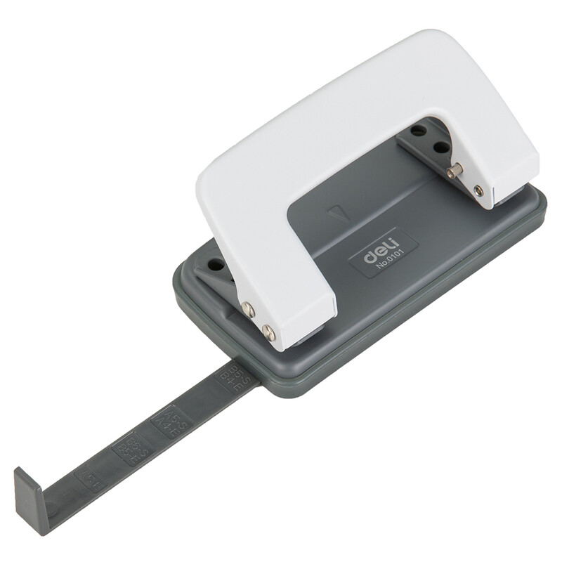 Perforatoare pentru hârtie DELI, la distanță de găuri de 80 mm, mașină de perforat de birou, articole de papetărie