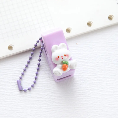 Perforator drăguț cu 1 gaură Perforatoare pentru carduri cadou Perforatoare pentru hârtie tăiată hârtie Perforatoare cu o singură gaură Mini perforatoare de hârtie DIY drăguță Rechizite școlare