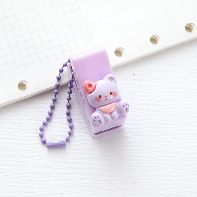 Perforator drăguț cu 1 gaură Perforatoare pentru carduri cadou Perforatoare pentru hârtie tăiată hârtie Perforatoare cu o singură gaură Mini perforatoare de hârtie DIY drăguță Rechizite școlare