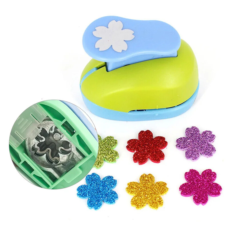 Flower Furador 5*3*4.5cm DIY Hârtie tăiată Eva Foam Maker Perforator Scrapbooking Economie de muncă pentru Copii Hole Punch Embosing 8mm Small