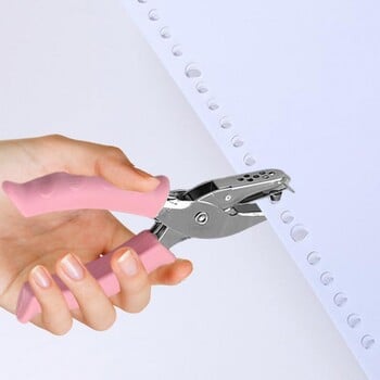 1 Hole Puncher Heavy Duty 1 Hole Punch Tool Paper Puncher Φορητό χειροκίνητο εργαλείο λευκώματος με εργονομική μαλακή λαβή για