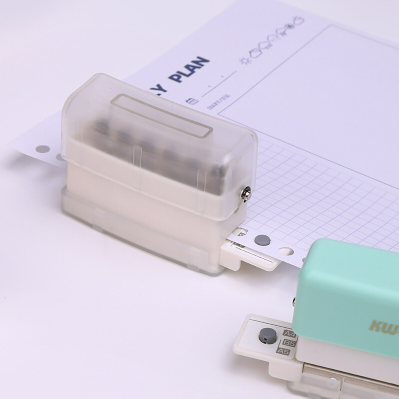 A5 Стандартна машина за подвързване с перфоратор за листове, машина за подвързване с перфоратор за свободни листа, перфоратор с 6 дупки, мини сладък, направи си сам, консумативи за подвързване с ръчен перфоратор