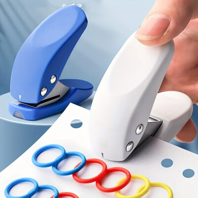 DELI Mini Paper Punch Преносим перфоратор с размер 1 дупка 6 mm 10 листа Офис ученически пособия