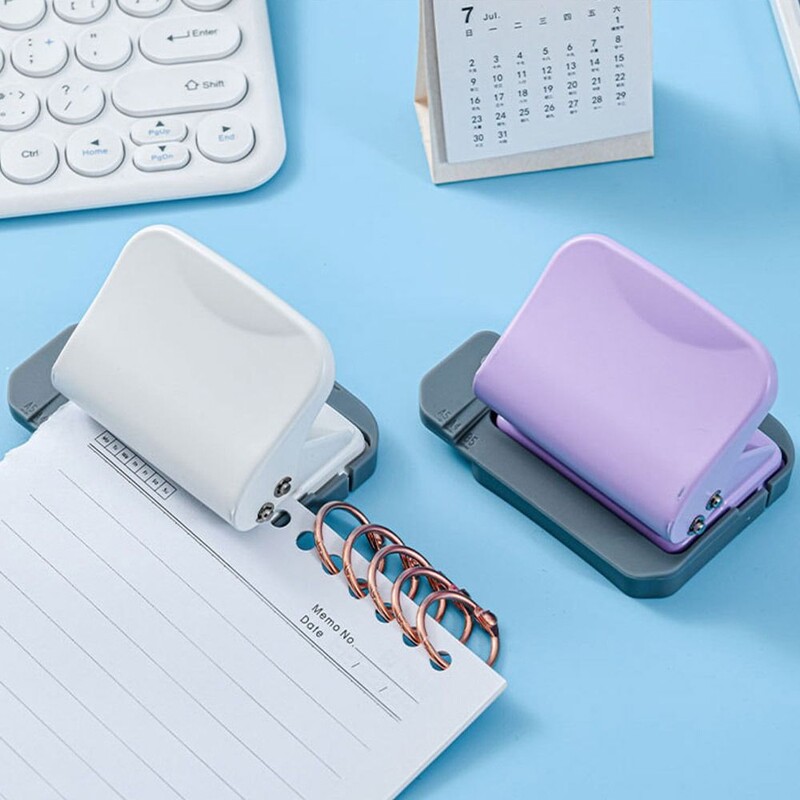 6 skylių 6 skylių popieriaus perforatorius, skirtas A4 A5 B5 popieriniam nešiojamajam kompiuteriui Scrapbooking Įrišimas Apvalus skylių perforatorius Darbą taupantis vadovas