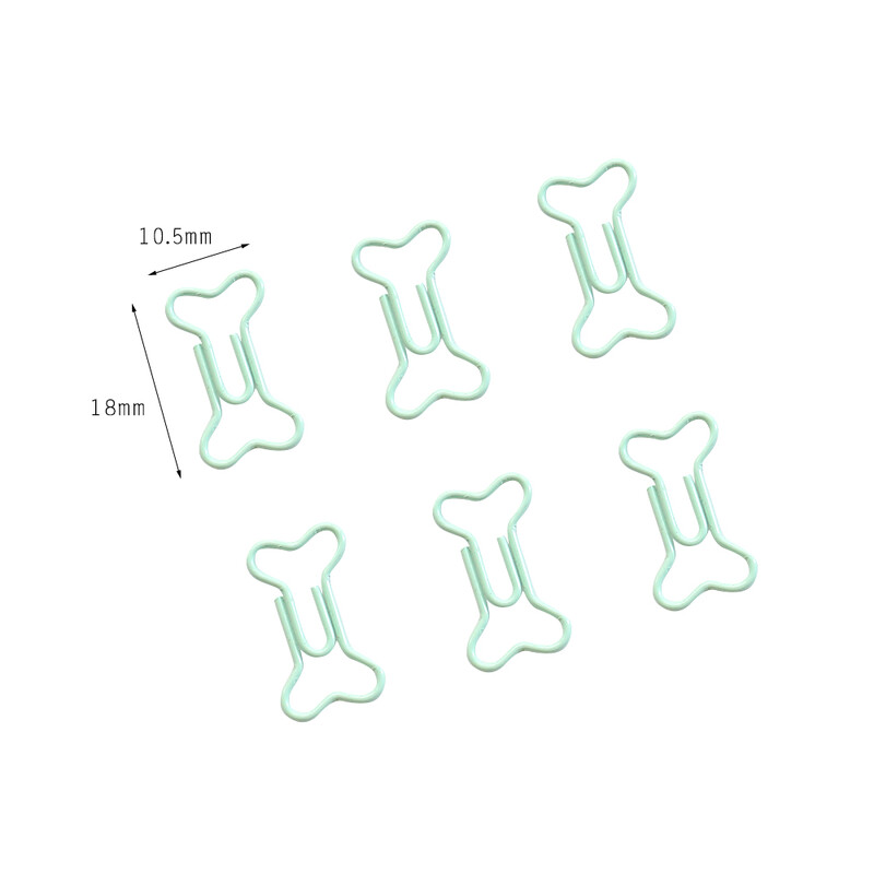 50 vnt / maišelis mini kaulinis popieriaus segtukas Žymeklis segtuvas Biuro priedai popieriaus segtukai Patchwork Clip H0481