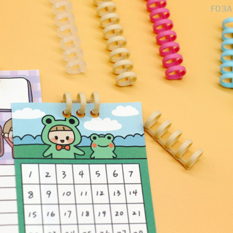 5 tk 30 auguga lahtiste lehtedega plastikust sidumisrõngas vedruspiraalrõngad kontoritarbed