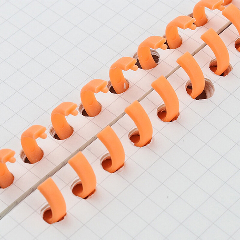 Uued 30 auguga lahtiste lehtedega plastikust köitmisrõngas vedruspiraalrõngad 30 auguga A4 A5 A6 paberist märkmiku kirjatarbed kontoritarbed