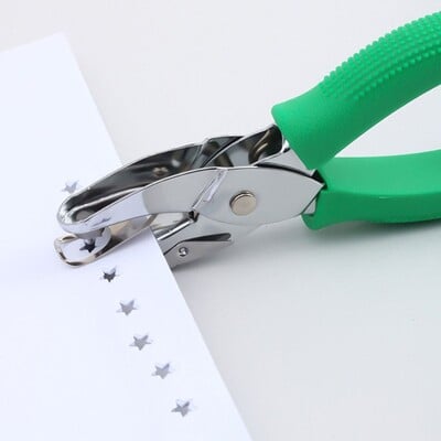 Nou dispozitiv de gofrare inimă/rotundă/pentagramă/triunghi/pătrat metal cu o singură gaură instrument de perforare pentru albume de albume