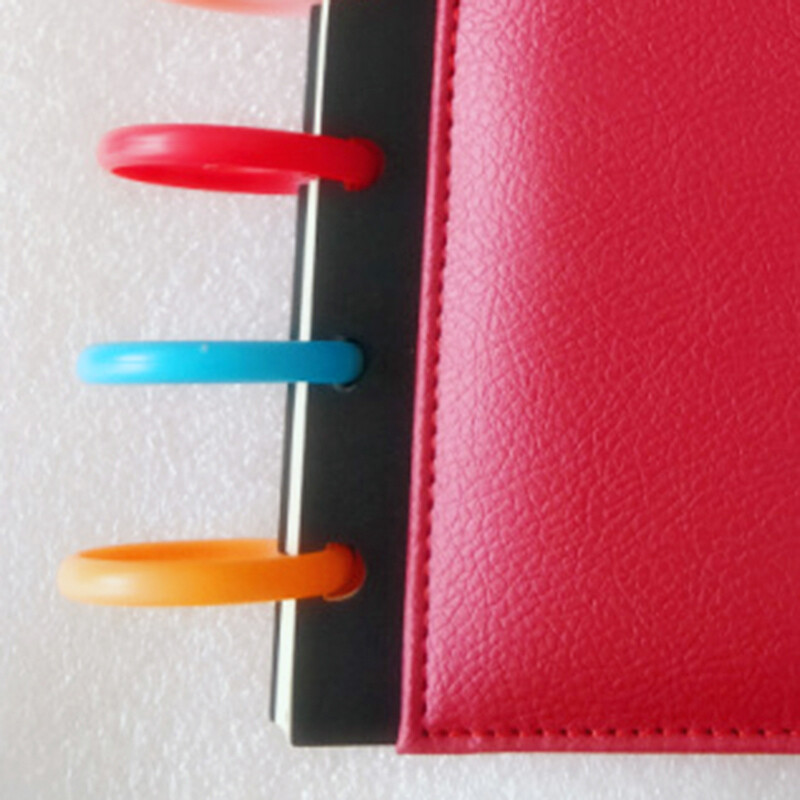 24 бр. Цветна пластмасова гъбена дупка Бележник Катарама за подвързване Свободни листа Катарама Файл Довършителни училищни офис консумативи