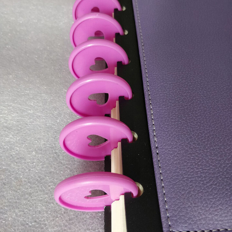 24 бр. Цветна пластмасова гъбена дупка Бележник Катарама за подвързване Свободни листа Катарама Файл Довършителни училищни офис консумативи