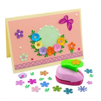 Flower Furador 5*3*4,5cm Diy Paper Cut Eva Foam Maker Puncher Scrapbooking Labor Saving for Kid Hole Punch Ανάγλυφο