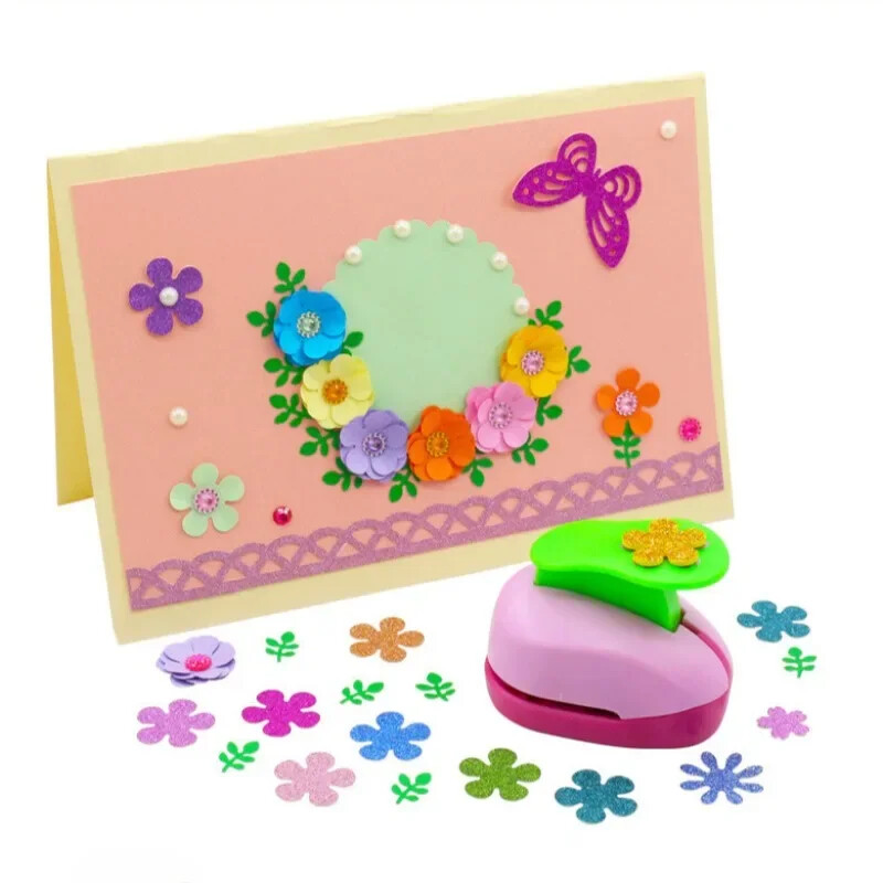 Flower Furador 5*3*4,5 cm Diy Hârtie Tăiată Eva Foam Maker Perforator Scrapbooking Economie de muncă pentru Copii Hole Punch Embosing