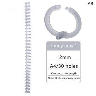 30 auku 12 mm 30 auguga lahtiste lehtedega plastikust sidumisrõngas vedruspiraalrõngad lapsele A4 paberist märkmiku kirjatarbed kontoritarbed