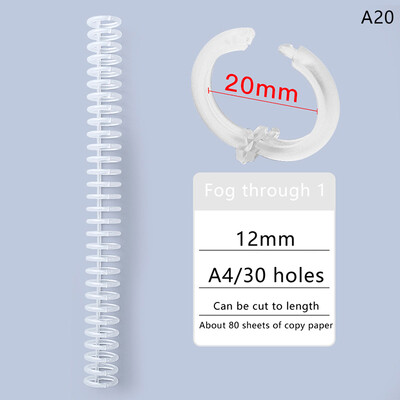 30 auku 12 mm 30 auguga lahtiste lehtedega plastikust sidumisrõngas vedruspiraalrõngad lapsele A4 paberist märkmiku kirjatarbed kontoritarbed