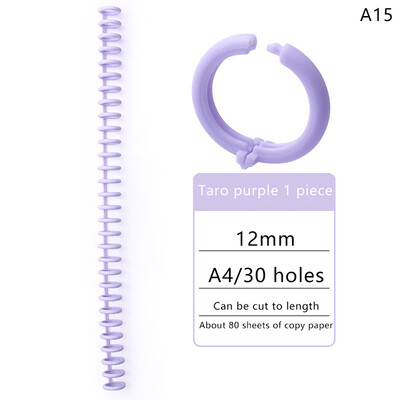30 auku 12 mm 30 auguga lahtiste lehtedega plastikust sidumisrõngas vedruspiraalrõngad lapsele A4 paberist märkmiku kirjatarbed kontoritarbed
