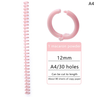 30 auku 12 mm 30 auguga lahtiste lehtedega plastikust sidumisrõngas vedruspiraalrõngad lapsele A4 paberist märkmiku kirjatarbed kontoritarbed