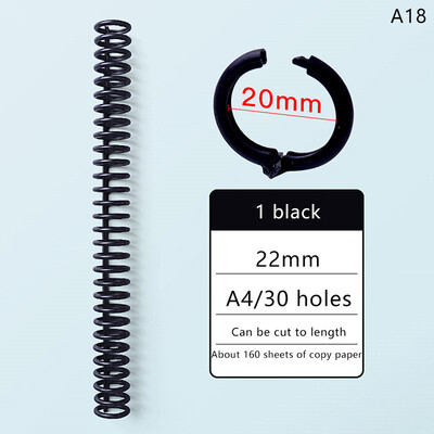 30 auku 12 mm 30 auguga lahtiste lehtedega plastikust sidumisrõngas vedruspiraalrõngad lapsele A4 paberist märkmiku kirjatarbed kontoritarbed