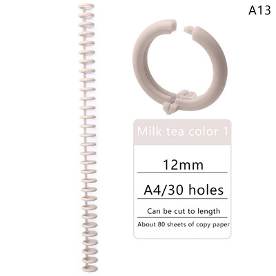 30 auku 12 mm 30 auguga lahtiste lehtedega plastikust sidumisrõngas vedruspiraalrõngad lapsele A4 paberist märkmiku kirjatarbed kontoritarbed