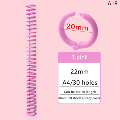 30 auku 12 mm 30 auguga lahtiste lehtedega plastikust sidumisrõngas vedruspiraalrõngad lapsele A4 paberist märkmiku kirjatarbed kontoritarbed