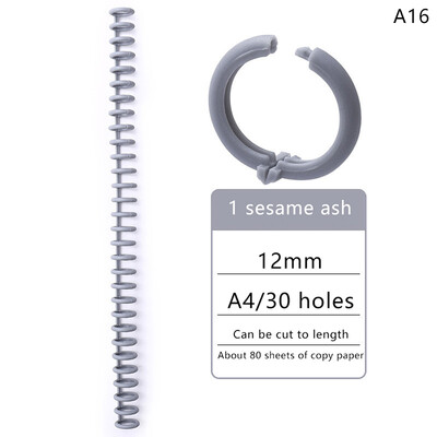 30 auku 12 mm 30 auguga lahtiste lehtedega plastikust sidumisrõngas vedruspiraalrõngad lapsele A4 paberist märkmiku kirjatarbed kontoritarbed