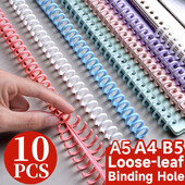 1-10 vnt. 30 skylių nuimama sagtis laisvų lapų popierinės knygos apskritimo žiedas iškarpų albumo segtuvas spiralė A4 A5 B5 sąsiuvinio segtukas