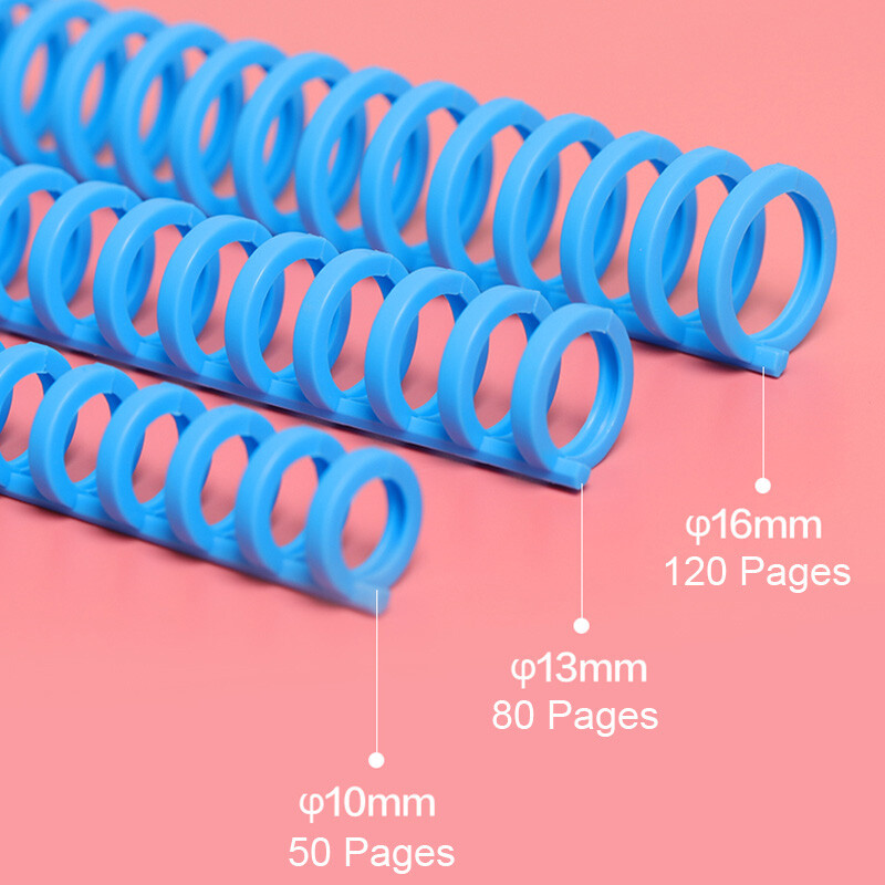 10 tk 10 mm eemaldatav pandlaga lahtiste lehtedega sidumisriba 30 auguga avamis- ja sulgemisrõngas spiraal DIY köitmisriba plastikust sideaine