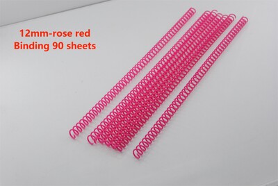 10 bucăți diametru 12 mm plastic spirală de legare cu foi libere 34 găuri pas 3:1 colorat un singur arc spiralat pentru liere A4 notebook