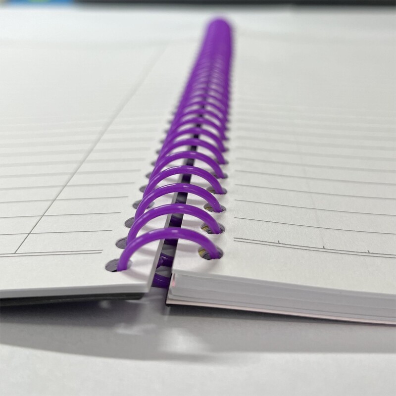 10 bucăți diametru 12 mm plastic spirală de legare cu foi libere 34 găuri pas 3:1 colorat un singur arc spiralat pentru liere A4 notebook