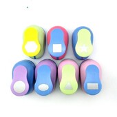 Kvadratinis trikampis geometrijos rankdarbių skylučių rinkinys vaikams, rankinis „pasidaryk pats“ skylių štampavimo iškarpų knyga „pasidaryk pats“ popieriaus pjaustytuvas