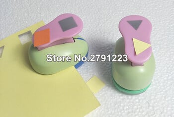 Τετράγωνο τρίγωνο Geometry Craft Hole Punch Set Παιδικό Εγχειρίδιο DIY Hole punches Λεύκωμα DIY Paper Cutter