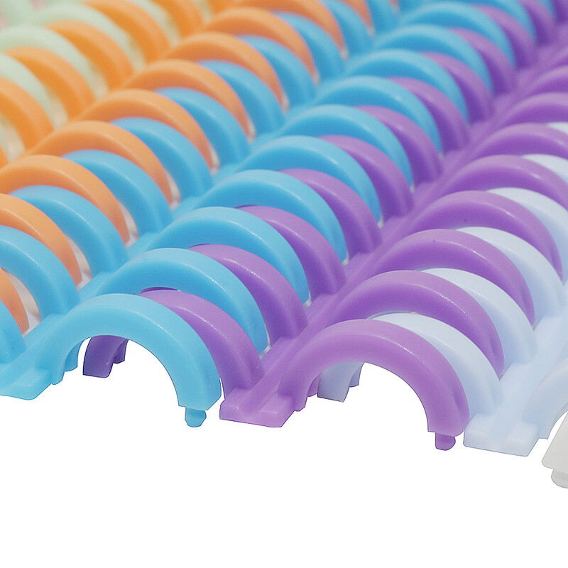 10 бр. Кръгове с 30 дупки Пръстен за подвързване на книги с свободни листа Спирални щипки за подвързване Пръстен за подвързване на перфоратор Пръстен за подвързване на книга, пластмасов пръстен за подвързване