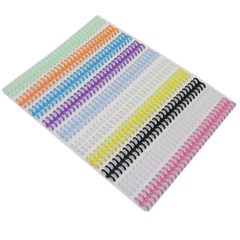 10 бр. Кръгове с 30 дупки Пръстен за подвързване на книги с свободни листа Спирални щипки за подвързване Пръстен за подвързване на перфоратор Пръстен за подвързване на книга, пластмасов пръстен за подвързване