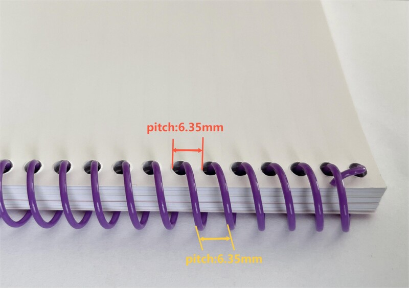 8 tk läbimõõduga 20 mm plastikust spiraalköitmisspiraal lahtise lehe 46 avaga 4:1 ühepoolne vedru A4 sülearvuti köitjatele